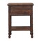 Homeroots 24" Brown Solid Wood Two Drawer Nightstand 701730 - alternate 7