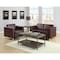 Osp Home Furnishings Pacific Sofa Couch, Espresso PAC53-V34 - alternate 7