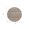 Homeroots 8' Brown And Beige Round Southwestern Washable Indoor Outdoor Area Rug 594156 - alternate 3