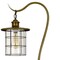 Homeroots 60" Brass Traditional Shaped Floor Lamp With Bronze Transparent Glass Drum Shade 526264 - alternate 3