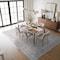 World Rug Gallery Blue and Ivory Medallion Rug - Machine Washable, Flat Pile, Family Friendly 9 ft x 12 ft WR172BLUE9X12 - alternate 5