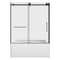Kingston Brass 60" Acrylic Anti-Skid Alcove Left-Hand Drain Tub with Right Sliding Tub Door, White/Matte Black KVTAM6032L22D0 - alternate 1