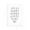Homeroots Flower Alphabet 1 White Framed Print Wall Art 408101 - alternate 4