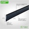 M-D Building Products 36 in. Bronze Aluminum and Vinyl DENY Heavy-duty Screw-on Door Sweep 40716 - alternate 5