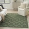 Homeroots 4' X 6' Dark Green And Light Green Trellis Indoor Outdoor Area Rug 545555 - alternate 6