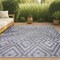 Jonathan Y Balansat Moroccan Diamond Dark Gray 5 ft. x 8 ft. Indoor/Outdoor Area Rug IBZ100A-5 - alternate 1