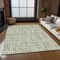 Homeroots 5' X 8' Green And Ivory Striped Washable Indoor Outdoor Area Rug 583421 - alternate 5