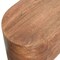 Homeroots 32in Brown Solid Wood Storage Oval Bench With Flip Top 723825 - alternate 5