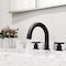 Vigo Wythe Two Handle Three-Hole Widespread Bathroom Faucet in Matte Black VG01306MB - alternate 3