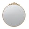 Homeroots 39" Gold Crowned Top Iron Framed Accent Mirror 485048 - alternate 1