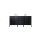 James Martin Vanities 72" D Vanity, Black Onyx w/Ethereal Noctis Top w/FreePower Wireless Charger 650-V72-BKO-FENC - alternate 1