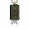 Leviton AFCI Receptacle 20A HG/TR Brown AFTR2-HG - alternate 1