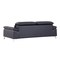 Homeroots 88" Blue Italian Leather Solid Wood Sofa 720450 - alternate 8