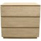 Homeroots 24" Natural Solid Wood Ribbed Texture Three Drawer Nightstand 569600 - alternate 1
