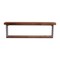 Homeroots 36" Set Of Two Black And Brown Wood And Metal Two Level Accent Shelf 634519 - alternate 2