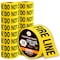 Xpose Safety Fire Line Do Not Cross Tape Roll, 3 Mil, 3 Inch Wide x 1000 Feet, Yellow w/Black Letters, 16PK PFLT-3M-16-X-S - alternate 1