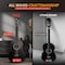 Pyle Beginner Acoustic Guitar Kit, 1/4 Junior Size All Wood Instrument for Adults, Kids, 30 in Black PGACLS30BKMT - alternate 3