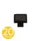 Sapphire Accent Series 1 in. Modern Black Square Cabinet Hardware Knob, 20PK SP-1071-K-BK-20 - alternate 1
