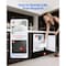 Vevor Under Counter Ice Maker 15 LBS/Day Crescent Ice Maker and 11LBS Storage Bin ZB-28 - alternate 7