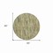 Homeroots 8' Artichoke Green And Ivory Round Striped Washable Indoor Outdoor Area Rug 609026 - alternate 7