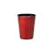 Homeroots 5in Red Recycled Plastic Indoor Outdoor Round Pot Planter 488247 - alternate 1