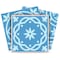 Homeroots 8" X 8" Ocean Blue Mosaic Peel And Stick Removable Tiles 390807 - alternate 1