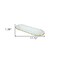 Homeroots 18in Clear and Gold Oval Crystal Serving Tray 517525 - alternate 3