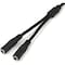 Startech.Com SLIM STEREO SPLITTER CABLE - 3.5MM MALE TO 2X 3.5MM FEMALE MUY1MFFS - alternate 2