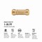 Proline Series 1-in PF Brass Push Fit Repair Coupling 6630-305 - alternate 5
