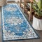 Jonathan Y Bohemian FLAIR Boho Vintage Medallion Blue/Cream 2 ft. x 8 ft. Runner Rug BMF104B-28 - alternate 1