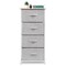 Homeroots 18in Grey Standard Accent Cabinet With Four Drawers 470364 - alternate 1