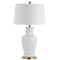 Jonathan Y Julian 29" Traditional Classic Ceramic Urn LED Table Lamp, White/Gold JYL4026A - alternate 5