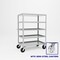 Pucel Five Shelf Extra Heavy Duty Stock Cart, 30 in W x 68 in H x 48 in D, Gray H-3048-S - alternate 1