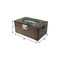 Homeroots 50000 BTU 32in Brown Rattan Propane Rectangular Fire Pit Table With Cover 714427 - alternate 3