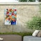 Trademark Fine Art Outdoor Canvas Art Karrie Evenson 'Marigolds in Blue Vase' Wall Art for Patios, or Gardens GRL01929-OC2432WR - alternate 2