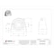 Tritan Pillow Block Bearing, Cast Iron, Set Screw Locking, Ball Insert, 3/4 in Dia, Alloy Steel UCPA204-12A - alternate 2