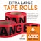 Xpose Safety Danger Tape, PVC, Danger, High Visibility Red, 3 in W., 1000 ft L., 6 PK PDT-6-X-S - alternate 4
