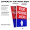 Signmission Event Parking Ahead With Up Arrow, Plastic Signs Only 24 Inch x 36 Inch, Corrugated Plastic, 2PK CSB-2436-2PACK-EventParkingAheadWithUpAr - alternate 2