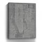 Homeroots 36" x 24" Gray and White Aerial New York Map Canvas Wall Art 399014 - alternate 2