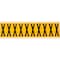 Brady Outdoor Vinyl 1.938 in Black on Yellow Letters X Card of 10 Labels, 10PK 1534-X - alternate 1