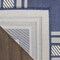 Homeroots 4' X 6' Navy Blue And Ivory Geometric Indoor Outdoor Area Rug 572616 - alternate 5