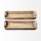 Homeroots Set Of 2 Natural Brown Wood With Grains And Knots Highlight Trays 376054 - alternate 3