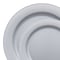 Smarty Had A Party Matte Steel Gray Round Plastic Dinnerware Value Set (120 Dinner Plates + 120 Salad Plates), 240PK 4850STGR-VP-CASE - alternate 6