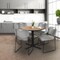 Regency Round Cain Breakroom Table W/ 4 Zeng Stack Chairs, 30 in W, 30 in L, Noble Oak TB30RNDNO44GY - alternate 5