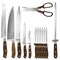 Kenmore Elite Cooke 14 Piece Stainless Steel Cutlery Set in Dark Brown 127503.14 - alternate 6