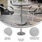 Flash Furniture 31.25" RND Outdoor Tabletop, Gray Faux Concrete, Seamless Surface Technology, 18" Round Silver Base ST-RD31-CMGY-TR18S-GG - alternate 9