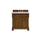 James Martin Vanities Brookfield 36" Single Vanity, Honey Oak, w/ 3 CM Siberian Silestone Top 547-V36-HNO-3SFR - alternate 1