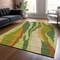 Homeroots 8' X 10' Green Beige And Copper Abstract Washable Indoor Outdoor Area Rug 600969 - alternate 7