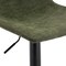 Leisuremod Tilbury Modern Adjustable Bar Stool with Footrest and 360-Degree Swivel, Olive Green TS29G - alternate 6