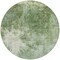 Homeroots 8' Fern Green And Artichoke Green Round Abstract Washable Indoor Outdoor Area Rug 582946 - alternate 6